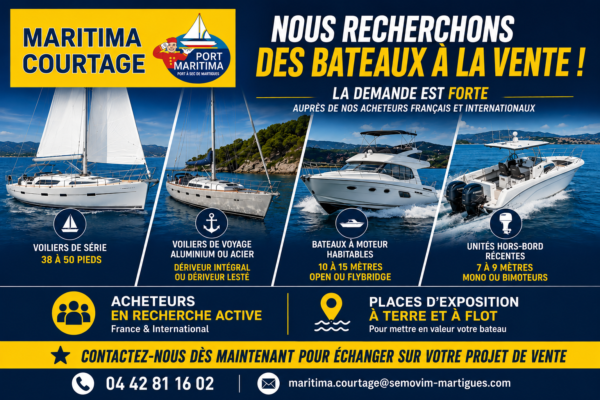 Recherche bateaux à la vente